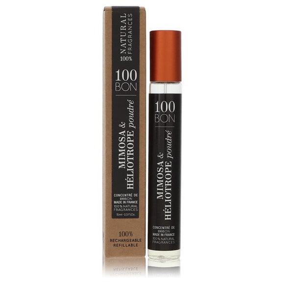 100 Bon Mimosa & Heliotrope Poudre Mini Concentree De Parfum (Unisex Refillable) By 100 Bon for Men 0.5 oz