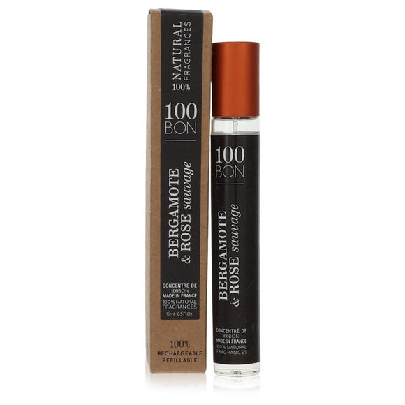 100 Bon Bergamote & Rose Sauvage Mini Concentree De Parfum (Unisex Refillable) By 100 Bon for Men 0.5 oz