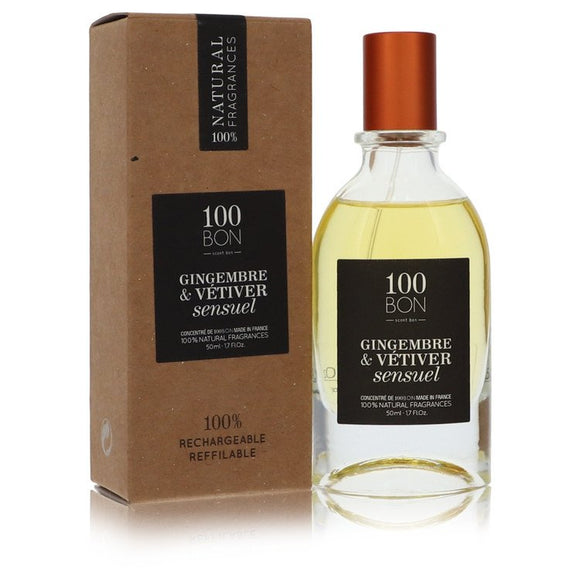 100 Bon Gingembre & Vetiver Sensuel Concentree De Parfum Spray (Unisex Refillable) By 100 Bon for Men 1.7 oz