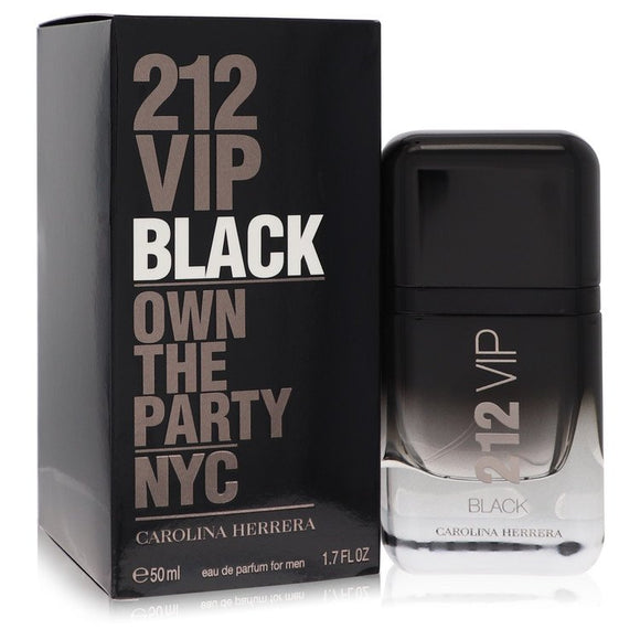 212 Vip Black Cologne By Carolina Herrera Eau De Parfum Spray for Men 1.7 oz