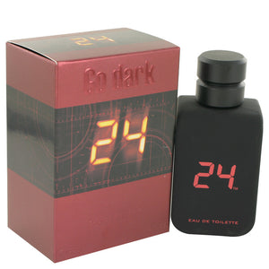 24 Go Dark The Fragrance Eau De Toilette Spray By ScentStory for Men 3.4 oz