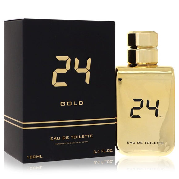 24 Gold The Fragrance Eau De Toilette Spray By ScentStory for Men 3.4 oz