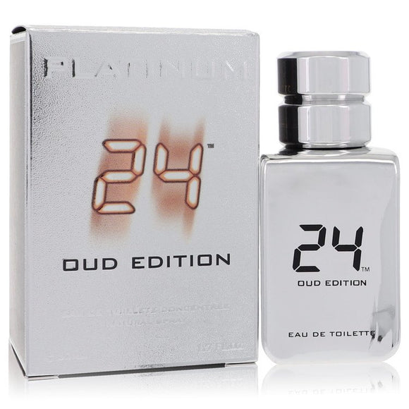 24 Platinum Oud Edition Eau De Toilette Concentree Spray By ScentStory for Men 1.7 oz