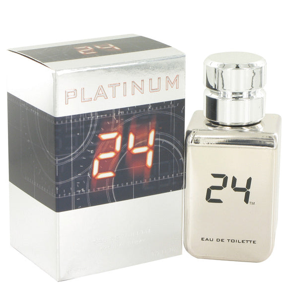 24 Platinum The Fragrance Eau De Toilette Spray By ScentStory for Men 1.7 oz