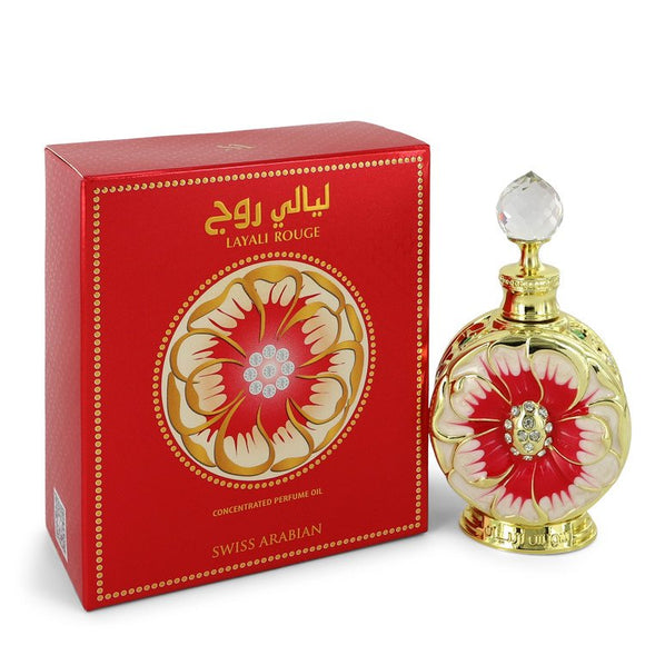 Swiss Arabian Layali Rouge Concentrated Perfume Oil (Tester) By Swiss Arabian for Women 0.5 oz