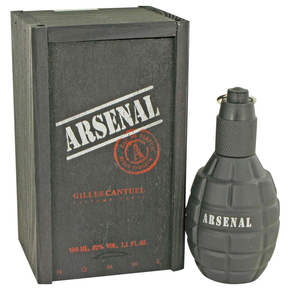 Arsenal Black Eau De Parfum Spray By Gilles Cantuel for Men 3.4 oz