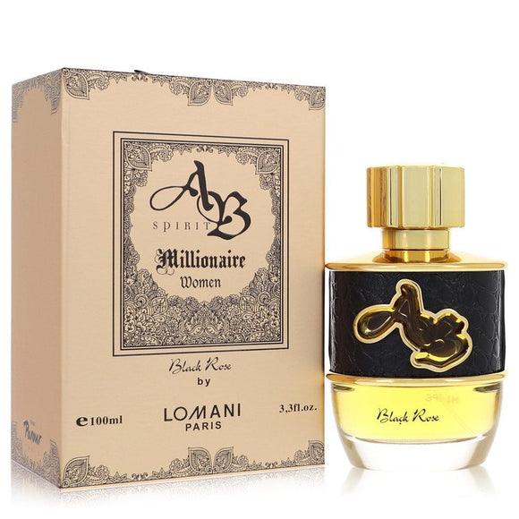 Ab Spirit Millionaire Black Rose Eau De Parfum Spray By Lomani for Women 3.3 oz
