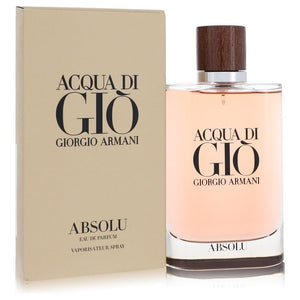 Acqua Di Gio Absolu Eau De Parfum Spray By Giorgio Armani for Men 4.2 oz