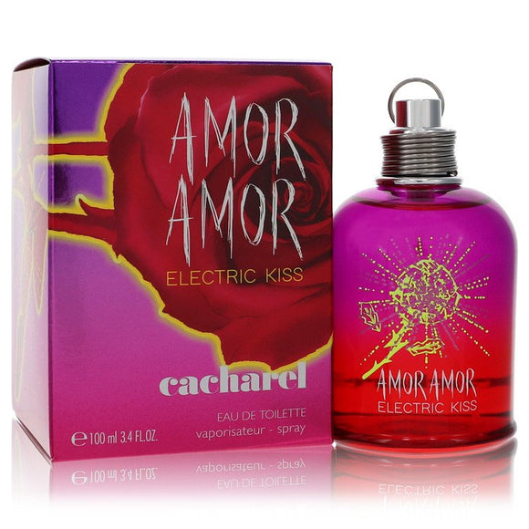 Amor Amor Electric Kiss Eau De Toilette Spray By Cacharel for Women 3.4 oz