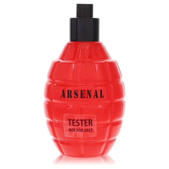 Arsenal Red Eau De Parfum Spray (New Tester) By Gilles Cantuel for Men 3.4 oz