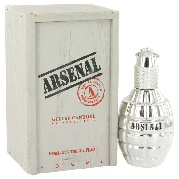 Arsenal Platinum Eau De Parfum Spray By Gilles Cantuel for Men 3.4 oz
