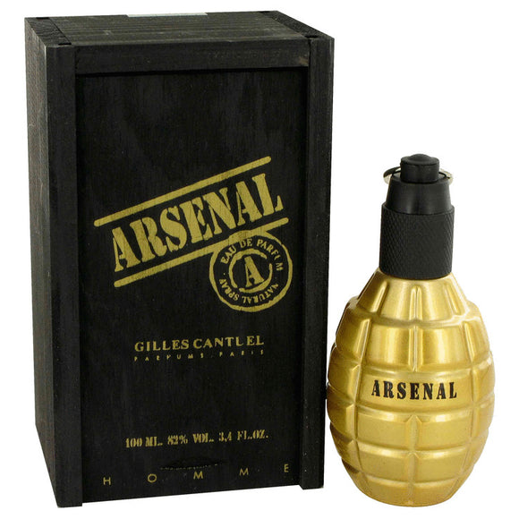 Arsenal Gold Eau De Parfum Spray By Gilles Cantuel for Men 3.4 oz