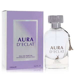 Aura D'eclat Eau De Parfum Spray By Maison Alhambra for Women 3.4 oz