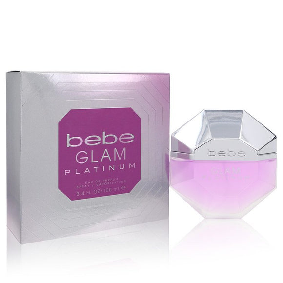 Bebe Glam Platinum Eau De Parfum Spray By Bebe for Women 3.4 oz