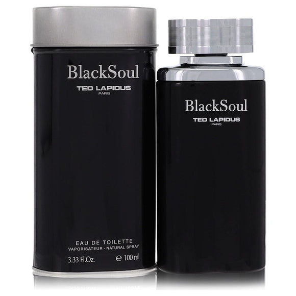 Black Soul Eau De Toilette Spray By Ted Lapidus for Men 3.4 oz