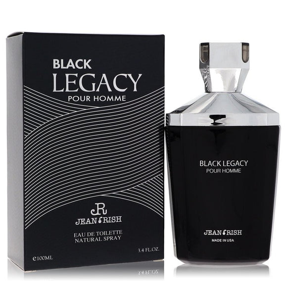Black Legacy Pour Homme Cologne By Jean Rish Eau De Toilette Spray for Men 3.4 oz