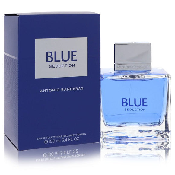 Blue Seduction Eau De Toilette Spray By Antonio Banderas for Men 3.4 oz