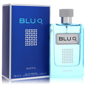 Blu O2 Eau De Parfum Spray By Riiffs for Men 3.4 oz