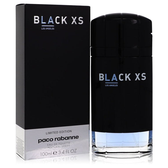 Black Xs Los Angeles Eau De Toilette Spray (Limited Edition) By Paco Rabanne for Men 3.4 oz