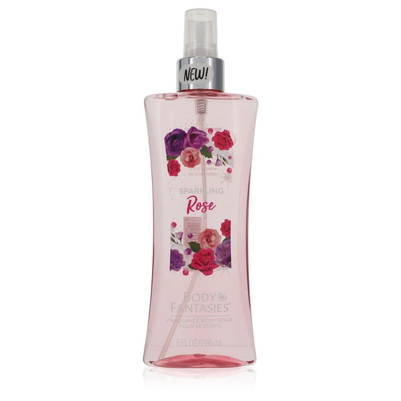 Body Fantasies Sparkling Rose Body Spray By Parfums De Coeur for Women 8 oz
