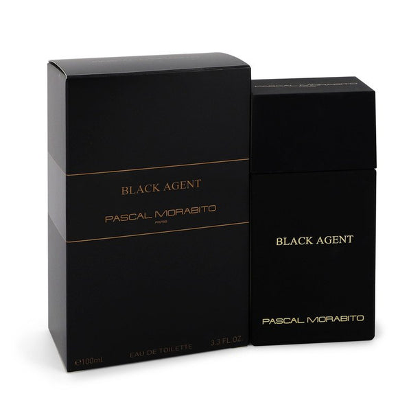 Black Agent Eau De Toilette Spray By Pascal Morabito for Men 3.3 oz