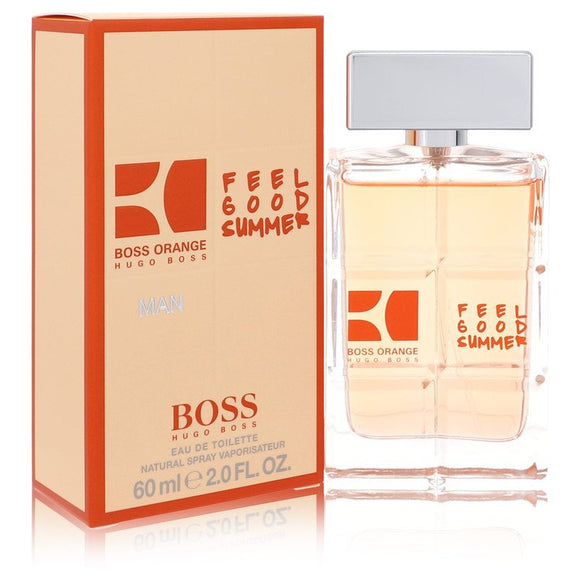 Boss Orange Feel Good Summer Eau De Toilette Spray By Hugo Boss for Men 2 oz