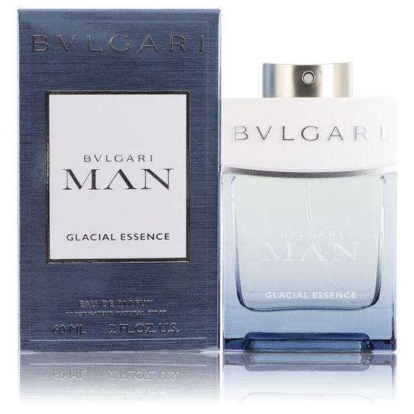 Bvlgari Man Glacial Essence Eau De Parfum Spray By Bvlgari for Men 2 oz
