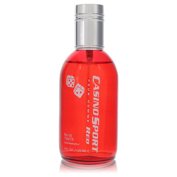 Casino Sport Red Eau De Toilette Spray (unboxed) By Casino Perfumes for Men 4 oz