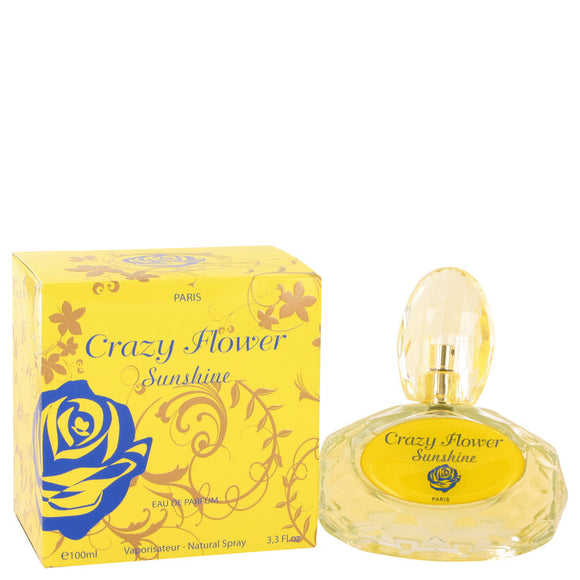 Crazy Flower Sunshine Eau De Parfum Spray By YZY Perfume for Women 3.3 oz