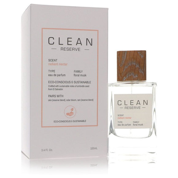 Clean Reserve Radiant Nectar Eau De Parfum Spray (Unisex) By Clean for Men 3.4 oz