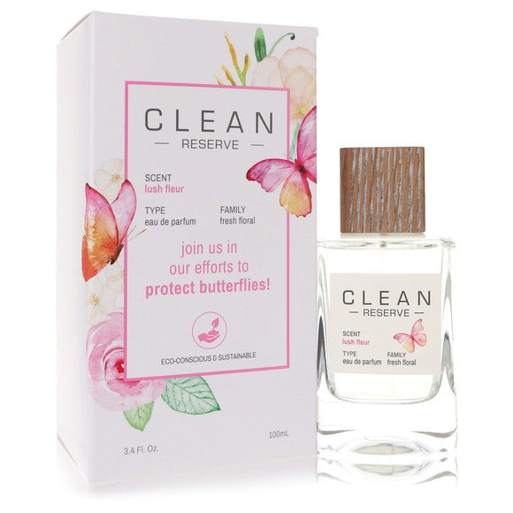 Clean Reserve Lush Fleur Eau De Parfum Spray (Butterfly Edition) By Clean for Women 3.4 oz