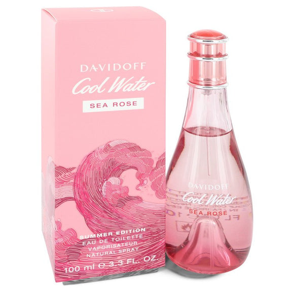 Cool Water Sea Rose Eau De Toilette Spray (2019 Summer Edition) By Davidoff for Women 3.3 oz