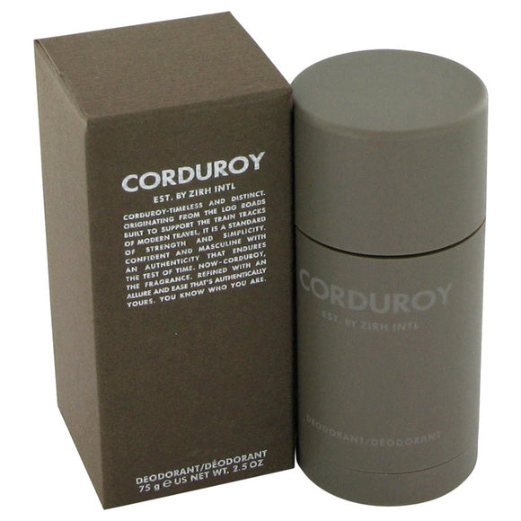 Corduroy Deodorant Stick (Alcohol-Free) By Zirh International for Men 2.5 oz