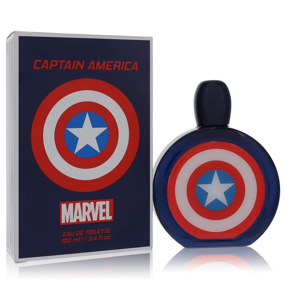 Captain America Eau De Toilette Spray By Marvel for Men 3.4 oz