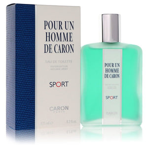 Caron Pour Homme Sport Eau De Toilette Spray By Caron for Men 4.2 oz