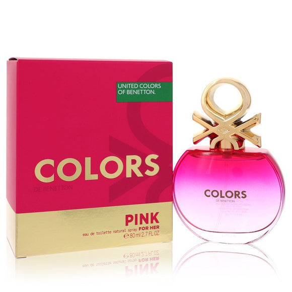 Colors Pink Eau De Toilette Spray By Benetton for Women 2.7 oz