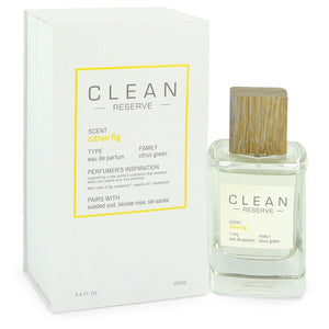 Clean Reserve Citron Fig Eau De Parfum Spray By Clean for Women 3.4 oz