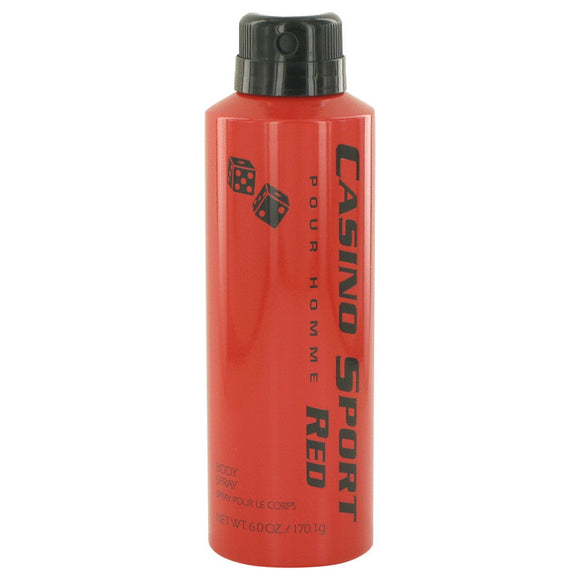 Casino Sport Red Body Spray (No Cap) By Casino Perfumes for Men 6 oz