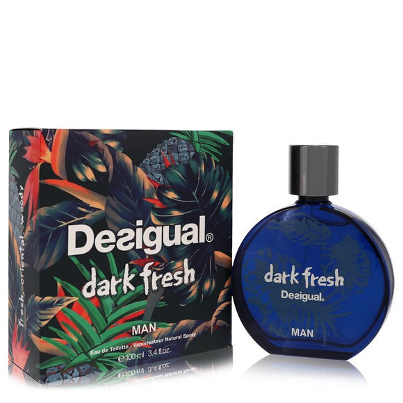 Desigual Dark Fresh Eau De Toilette Spray By Desigual for Men 3.4 oz