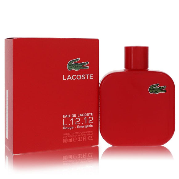 Lacoste Eau De Lacoste L.12.12 Rouge Eau De Toilette Spray By Lacoste for Men 3.3 oz