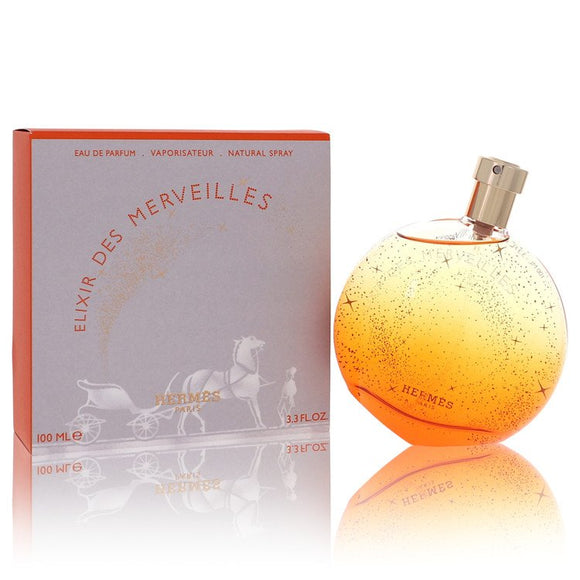 Elixir Des Merveilles Eau De Parfum Spray By Hermes for Women 3.3 oz