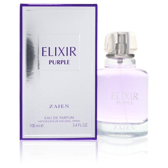 Elixir Purple Eau De Parfum Spray By Zaien for Women 3.4 oz