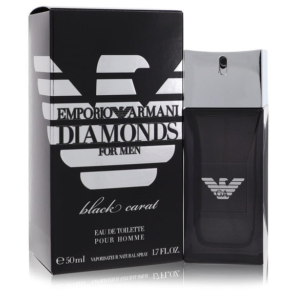 Emporio Armani Diamonds Black Carat Eau De Toilette Spray By Giorgio Armani for Men 1.7 oz