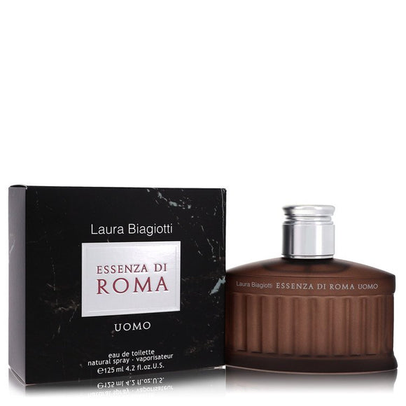 Essenza Di Roma Uomo Eau De Toilette Spray By Laura Biagiotti for Men 4.2 oz