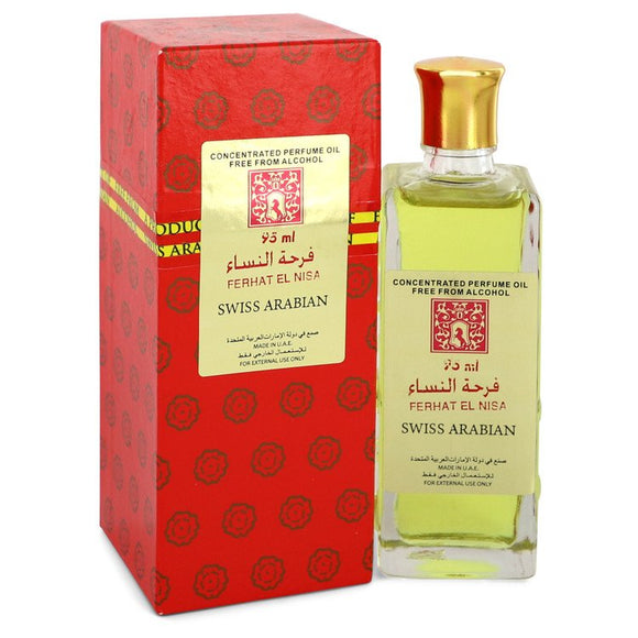 Ferhat El Nisa Concentrated Perfume Oil Free From Alcohol (Unisex) By Swiss Arabian for Women 3.2 oz