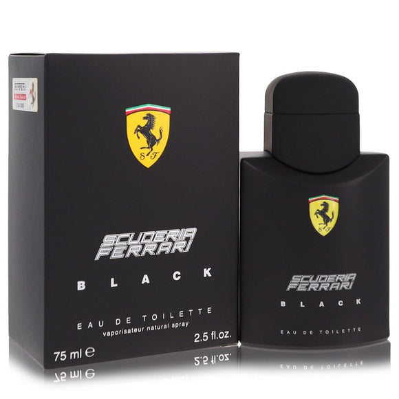 Ferrari Scuderia Black Eau De Toilette Spray By Ferrari for Men 2.5 oz