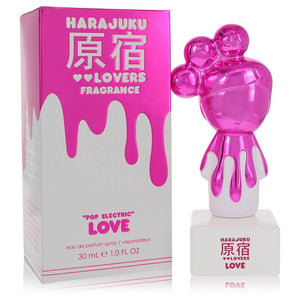 Harajuku Lovers Pop Electric Love Eau De Parfum Spray By Gwen Stefani for Women 1 oz