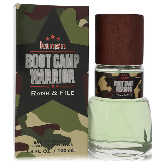 Kanon Boot Camp Warrior Rank & File Eau De Toilette Spray By Kanon for Men 3.4 oz