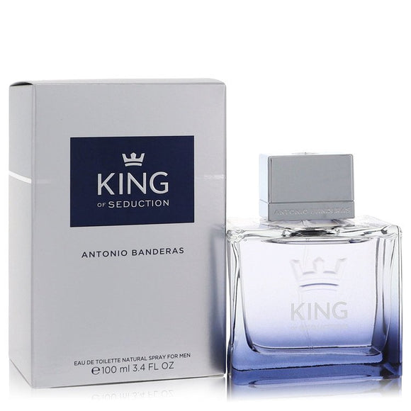 King Of Seduction Eau De Toilette Spray By Antonio Banderas for Men 3.4 oz