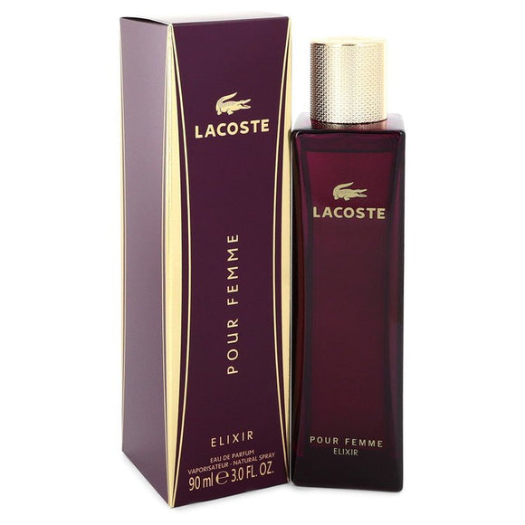 Lacoste Pour Femme Elixir Eau De Parfum Spray By Lacoste for Women 3 oz
